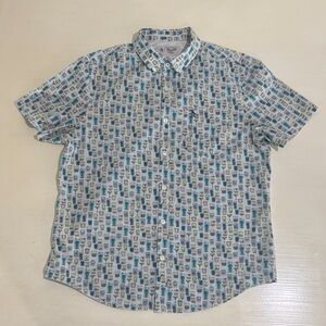 Original Penguin Cocktail Glasses Shirt. Men's Large. Excellent condition. Nice!